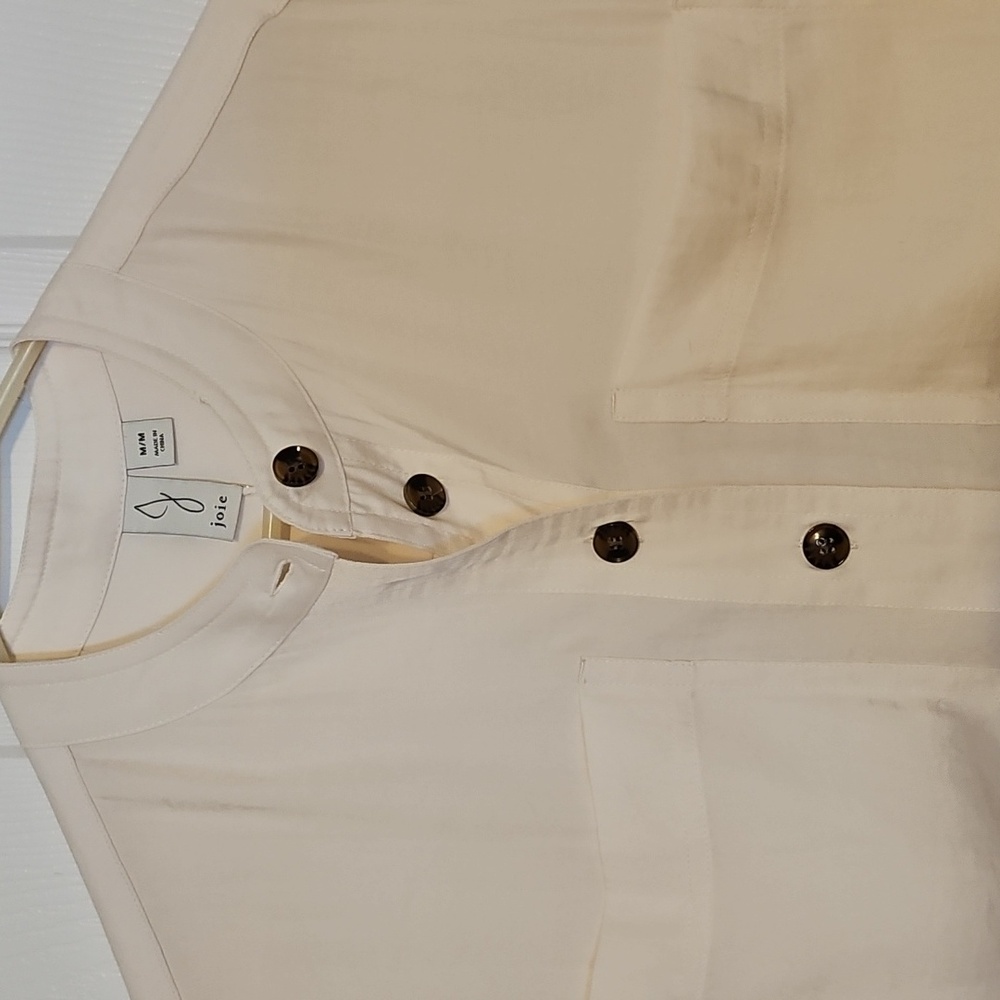Joie Ivory Button-Up Top - Picture 3 of 11